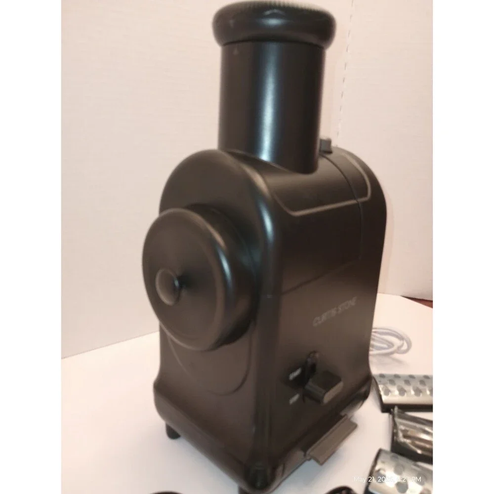 CURTIS STONE  Electric Grater - Black with 6 Interchangeable Blades